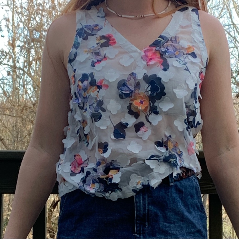 Flower tank top